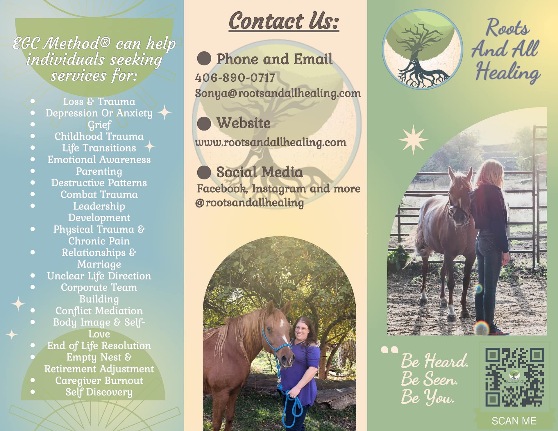 Kalispell MT Equine Therapeutic Experience
